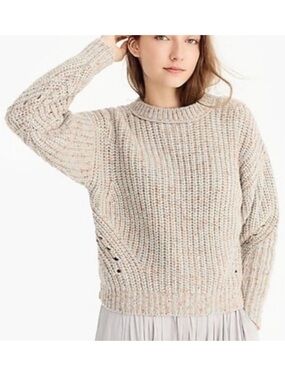 Point Sur J Crew oversized chunky knit wool blend women’s sweater